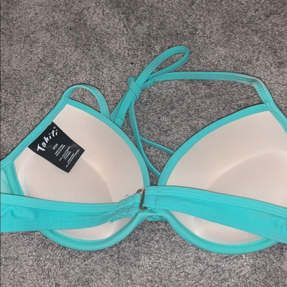 teal bathing suit - Picture 2 of 2